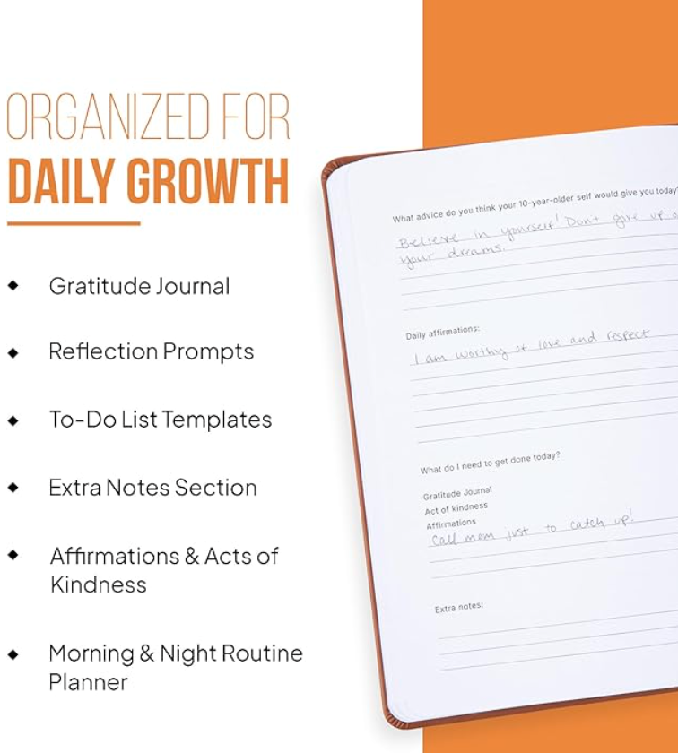 90-Day Guided Gratitude Journal | Daily Prompts, Affirmations & Personal Growth